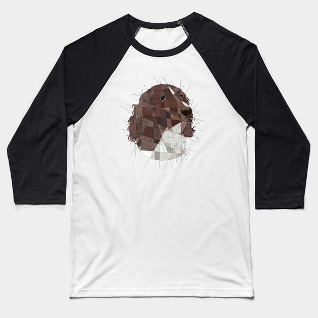 Springer Spaniel Baseball T-Shirt by Blacklightco